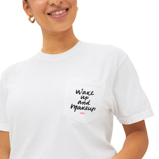 Wake Up Makeup Pocket T-Shirt